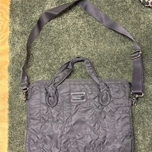 Marc By Marc Jacobs Black Quilted Laptop Bag